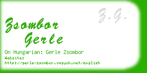 zsombor gerle business card